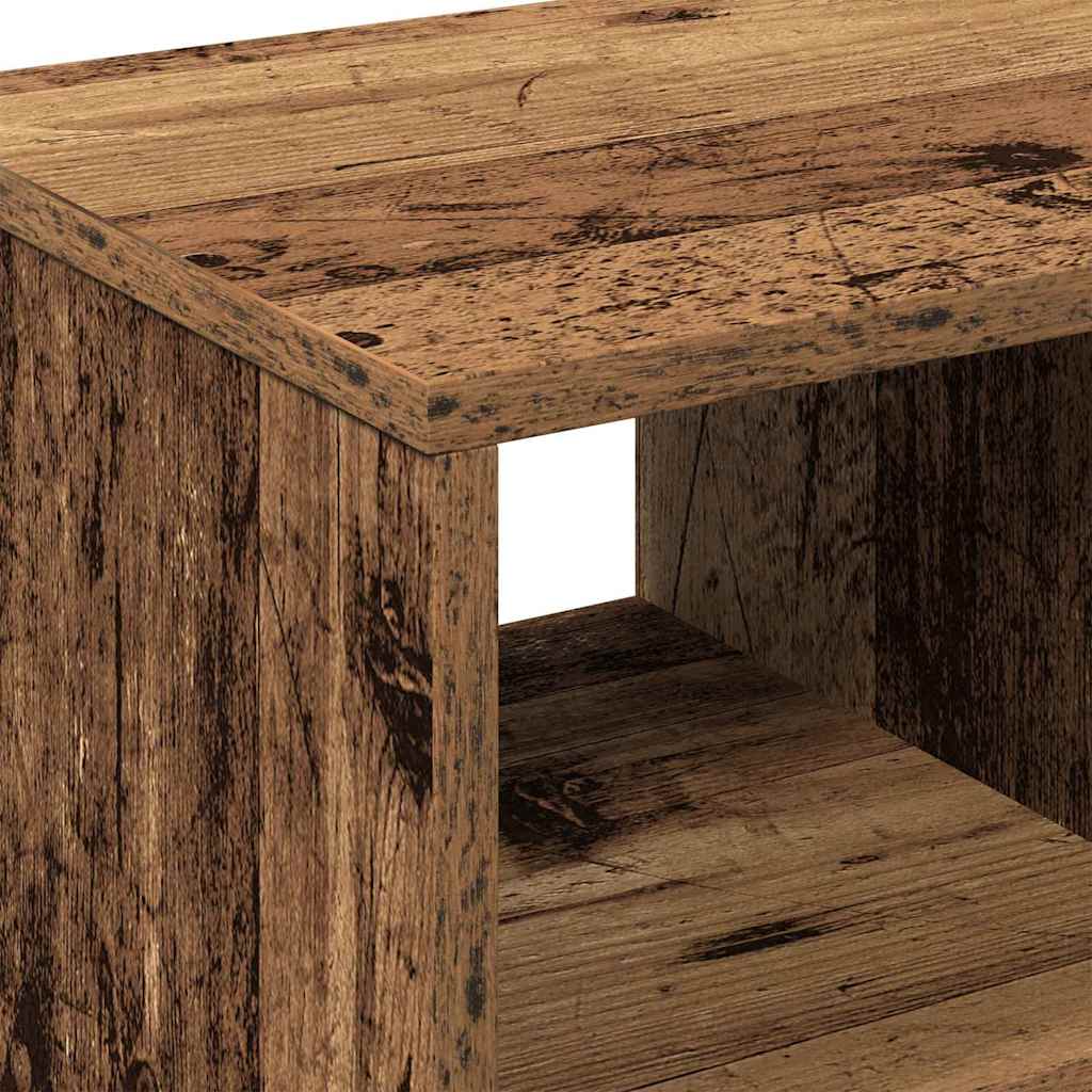 Beistelltisch mit Regal Altholz 50 x 30 x 55 cm Holzwerkstoff