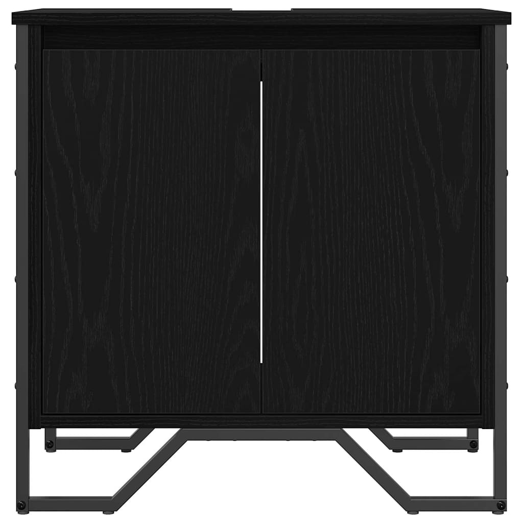 Waschtischschrank Schwarze Eiche 60 x 35 x 60 cm Holzwerkstoff