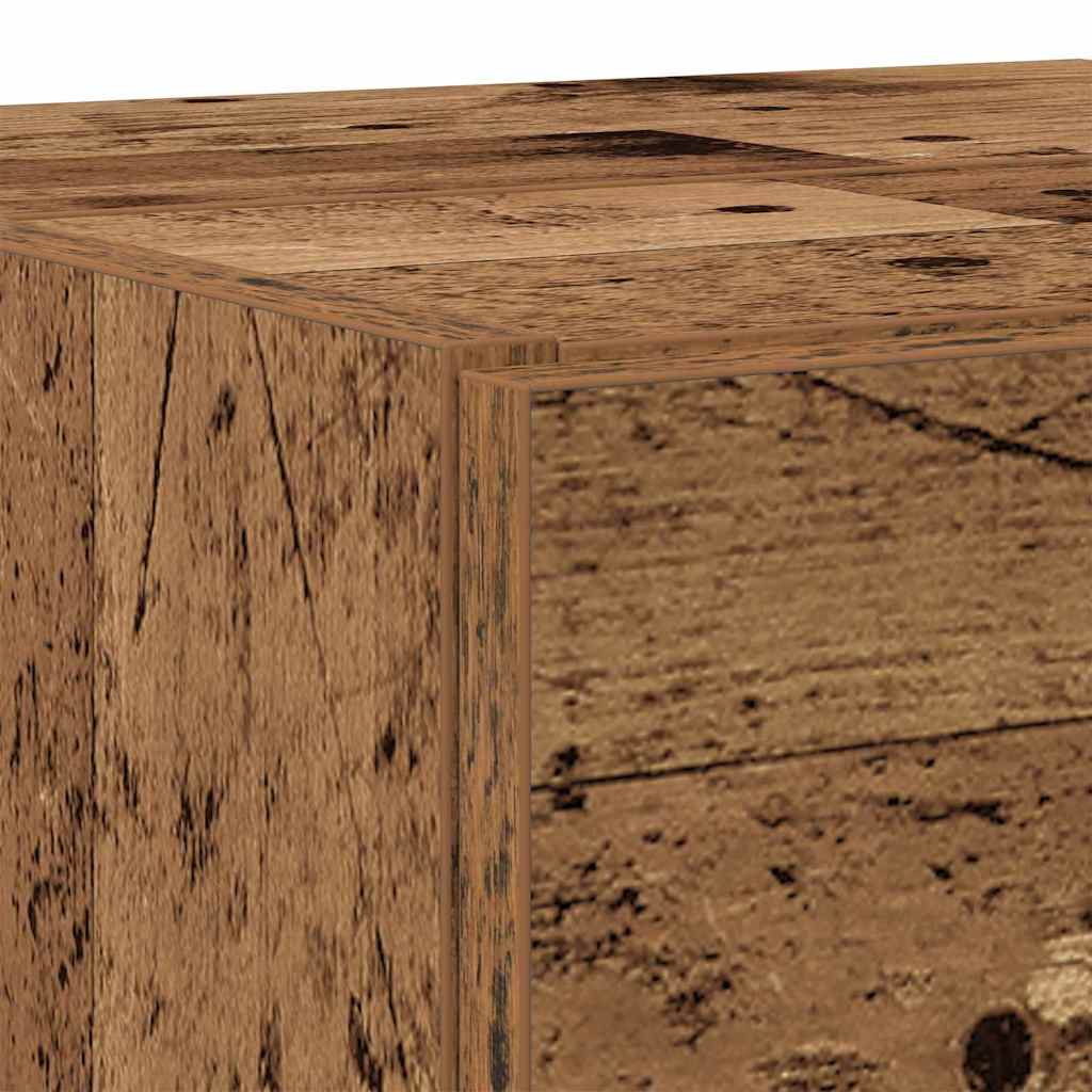 Waschtischschrank mit Tür Altholz 78 x 37 x 59 cm Holzwerkstoff