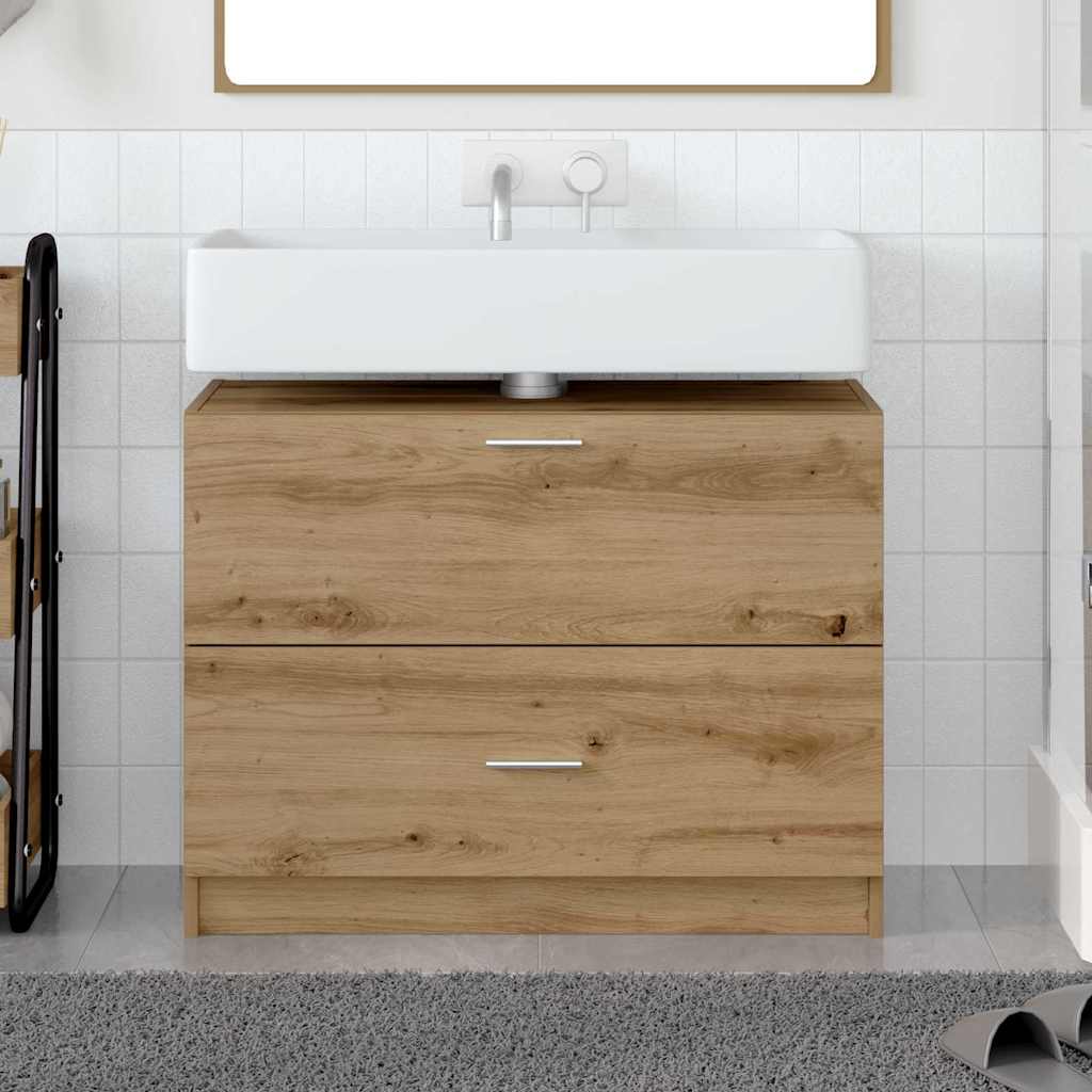 Waschtischschrank Artisan Eiche 78 x 37 x 59 cm Holzwerkstoff