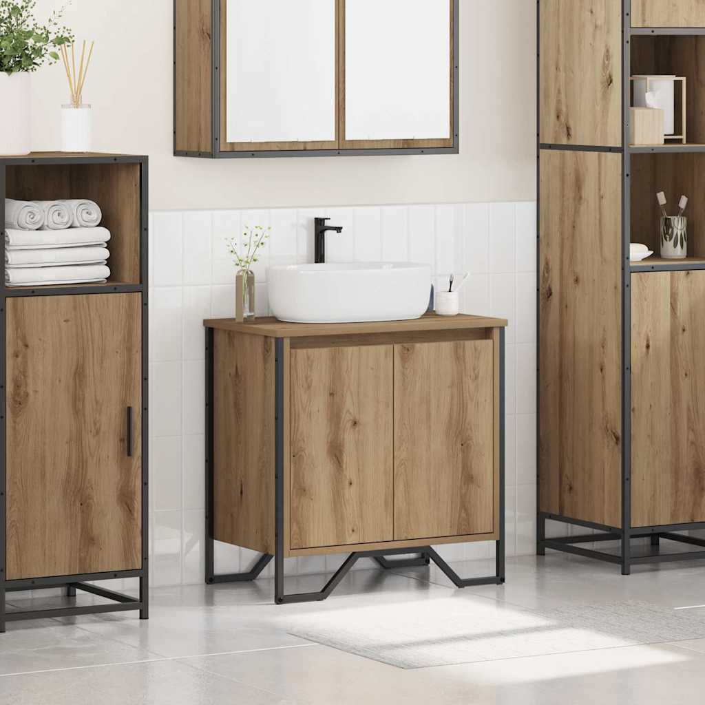 Waschtischschrank Artisan Eiche 60 x 35 x 60 cm Holzwerkstoff