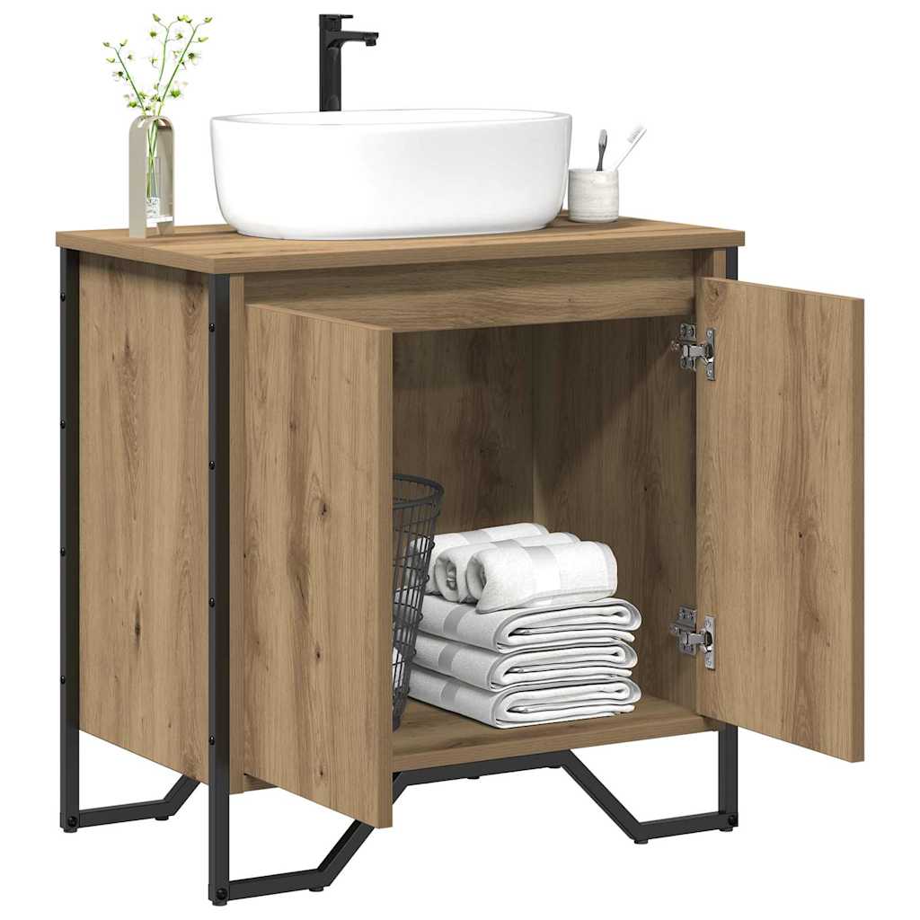 Waschtischschrank Artisan Eiche 60 x 35 x 60 cm Holzwerkstoff