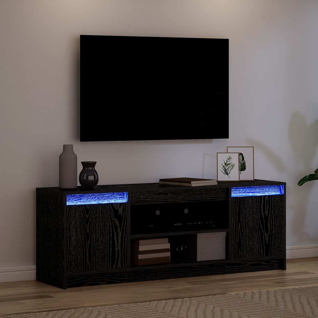 TV-Schränk Schwarz 139,5 x 34 x 50 cm Holzwerkstoff