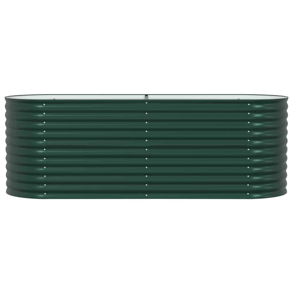 Garten-Hochbeet Grün 240 x 80 x 81 cm Stahl
