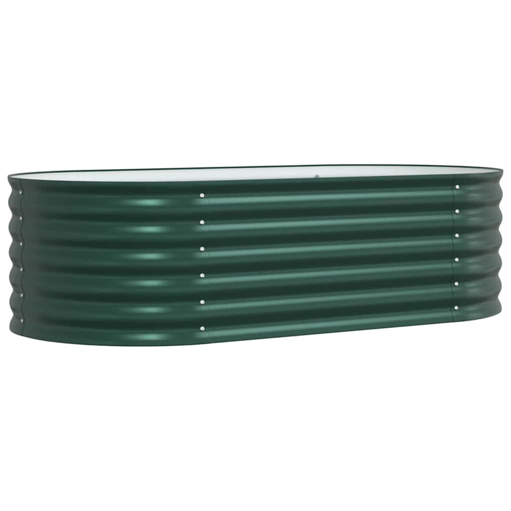 Garten-Hochbeet Grün 160 x 80 x 44 cm Stahl