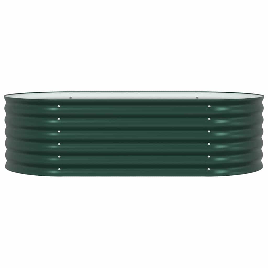Garten-Hochbeet Grün 160 x 80 x 44 cm Stahl