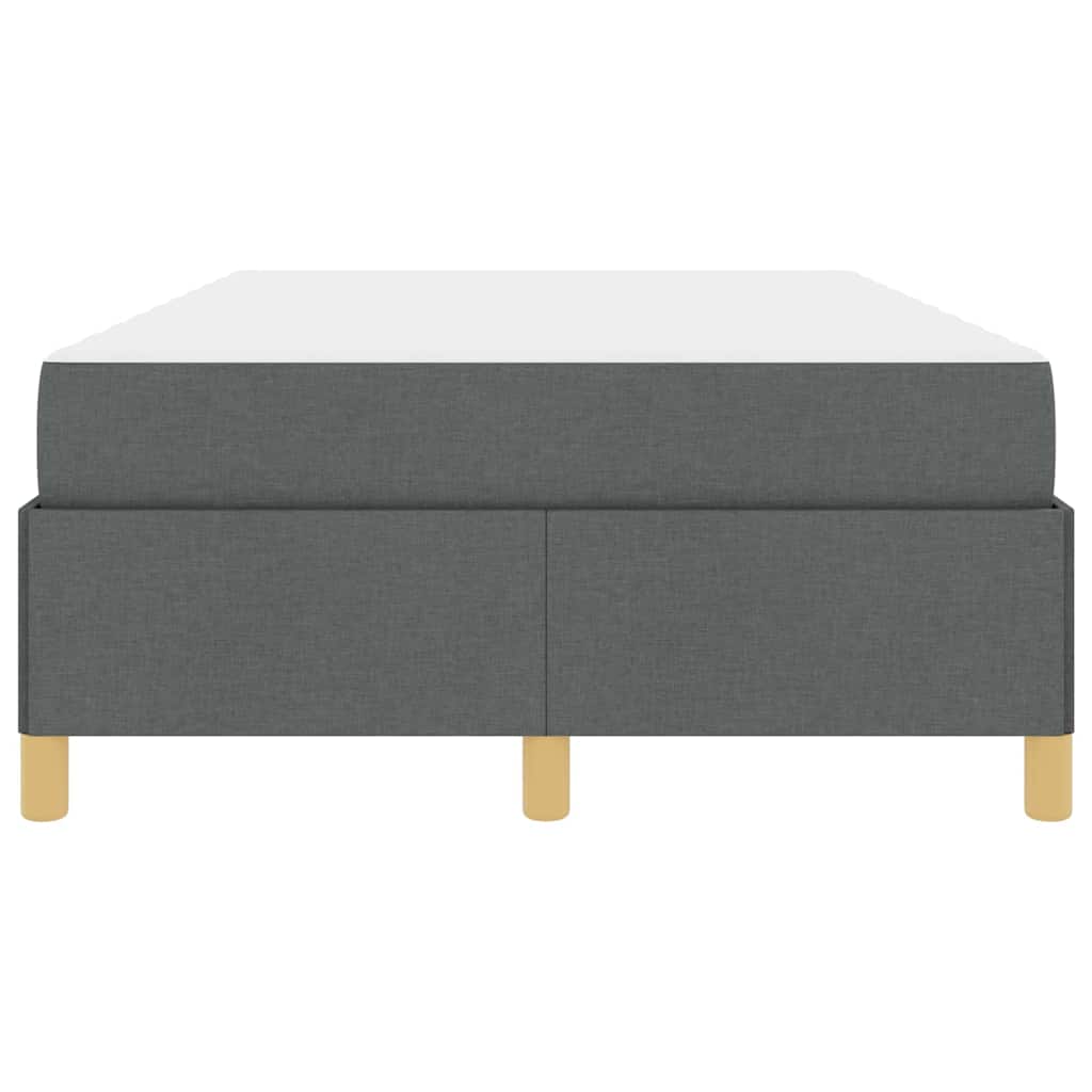 Boxspringbett mit Matratze Dunkelgrau 120 x 190 cm Stoff