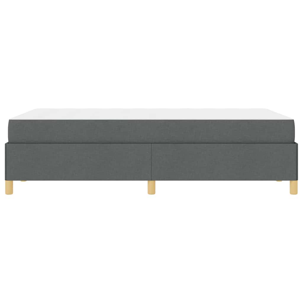 Boxspringbett mit Matratze Dunkelgrau 120 x 190 cm Stoff