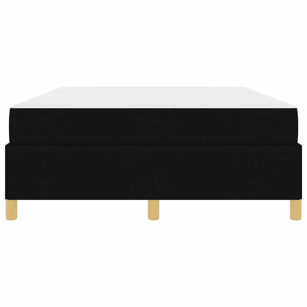 Boxspringbett Schwarz und Weiß und Schwarz 160 x 200 cm Stoff
