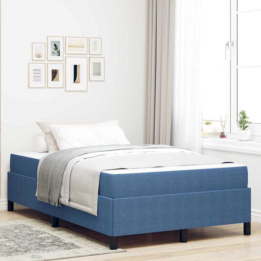 Bettgestell Blau 120 x 200 cm Cordstoff
