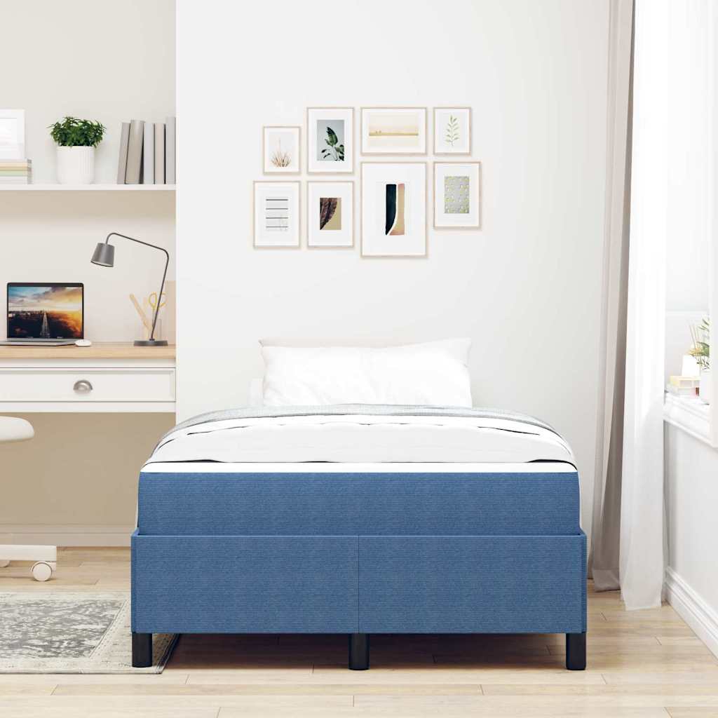 Bettgestell Blau 120 x 200 cm Cordstoff