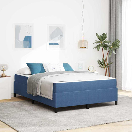 Bettgestell Blau 140 x 200 cm Cordstoff