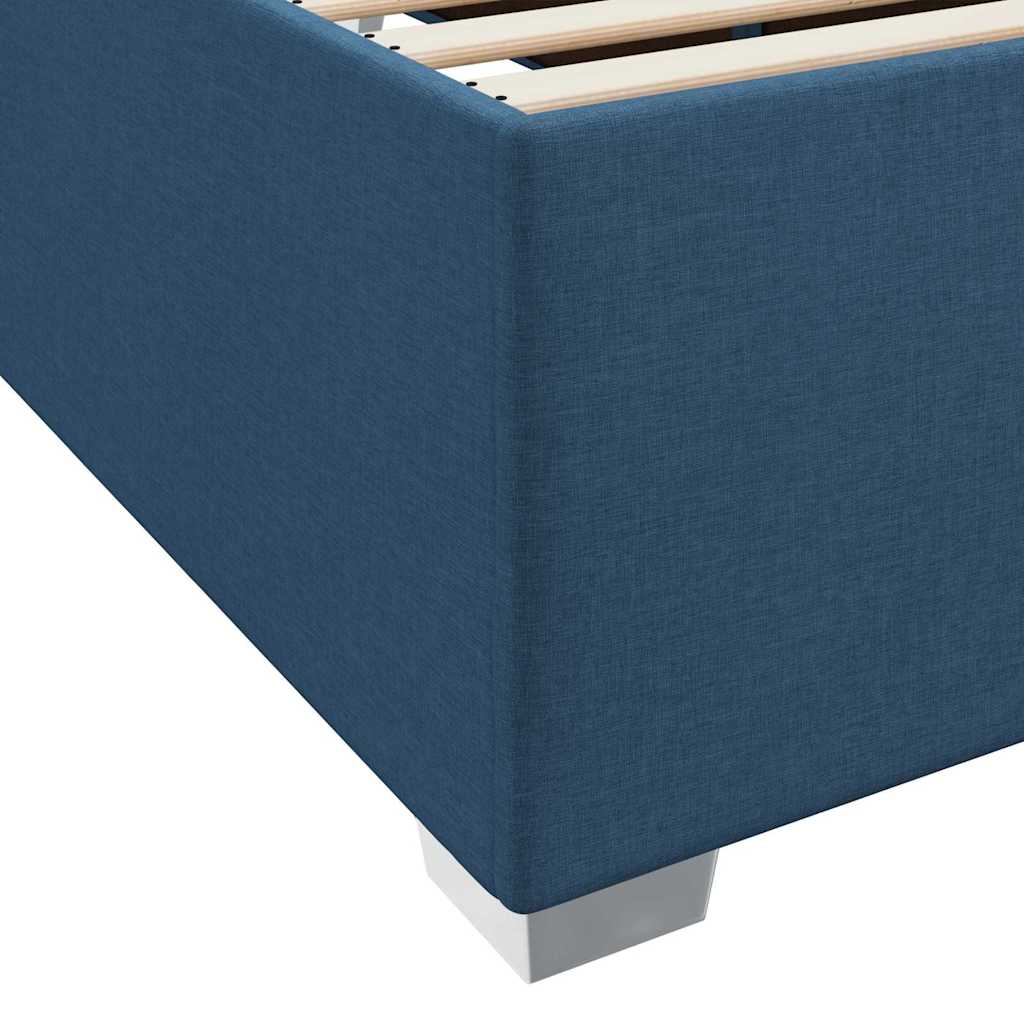 Bettgestell Blau 100 x 200 cm Stoff