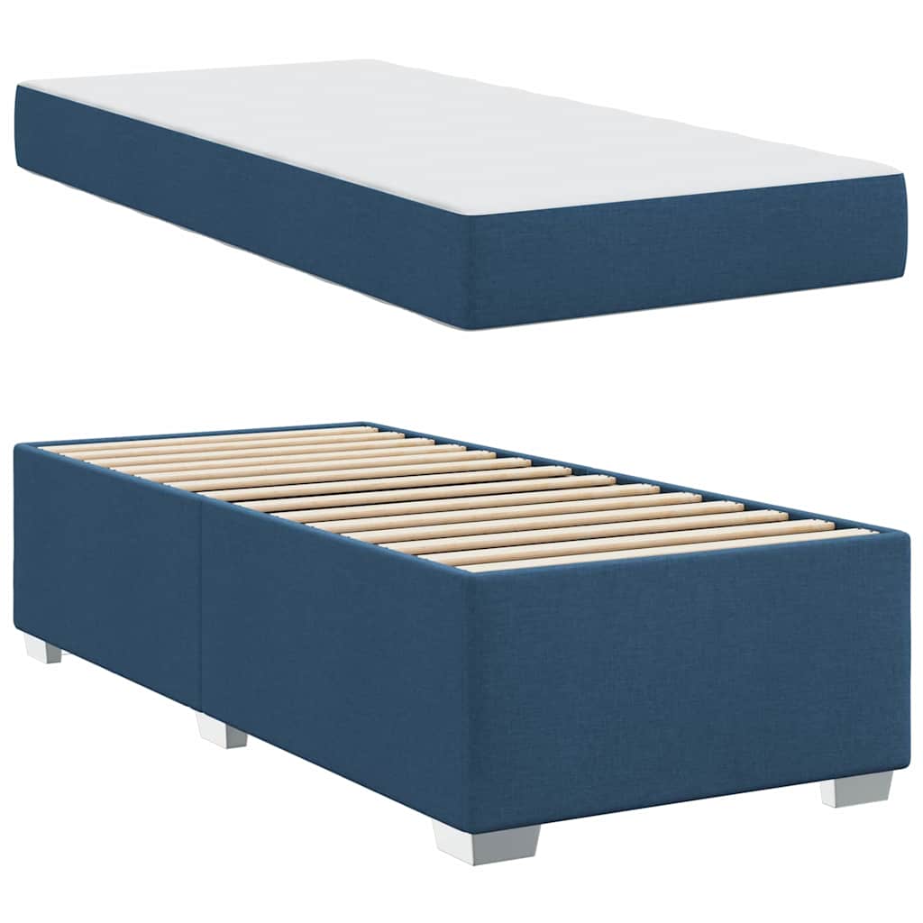 Bettgestell Blau 100 x 200 cm Stoff