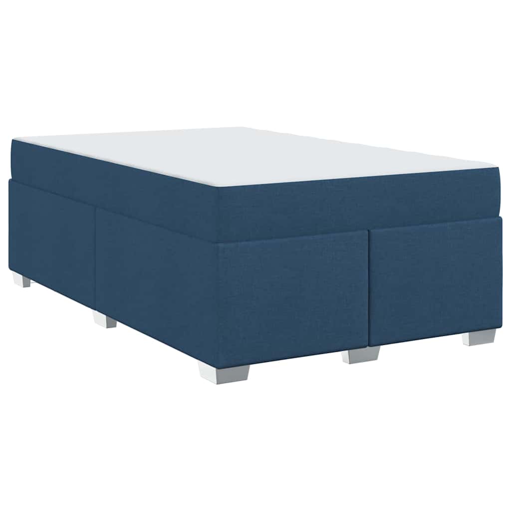 Bettgestell Blau 120 x 190 cm Stoff