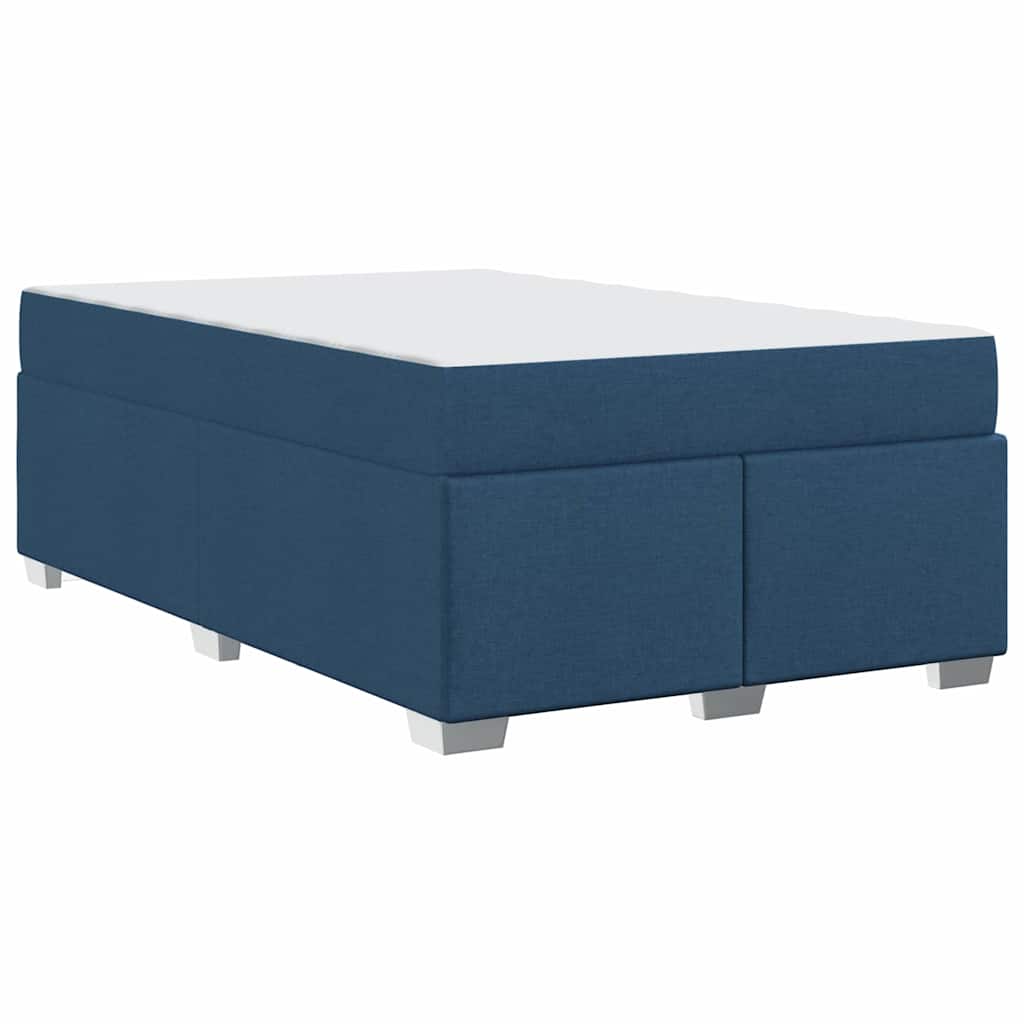 Bettgestell Blau 120 x 190 cm Stoff