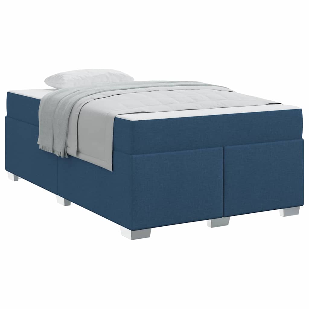 Bettgestell Blau 120 x 190 cm Stoff