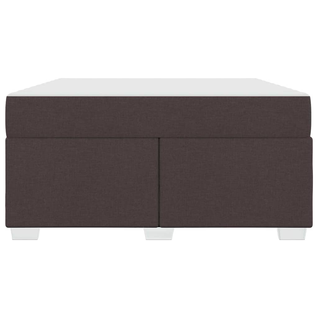 Bettgestell Dunkelbraun 140 x 200 cm Stoff