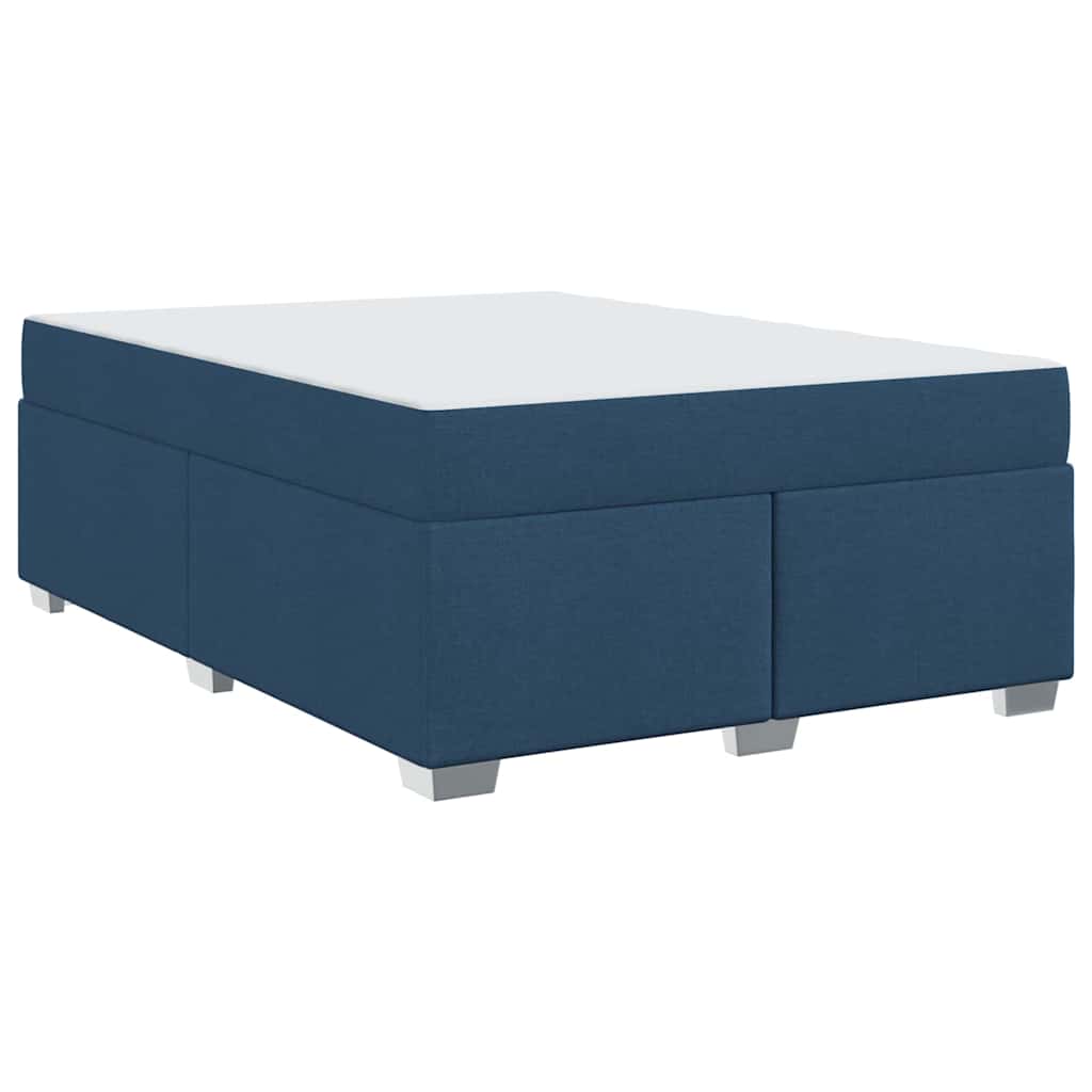 Bettgestell Blau 140 x 200 cm Stoff