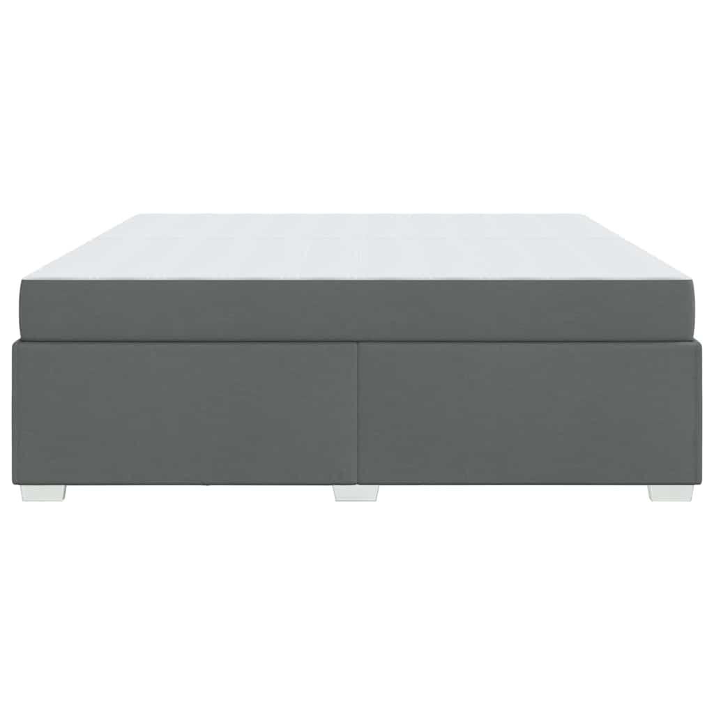 Bettgestell Dunkelgrau 200 x 200 cm Stoff