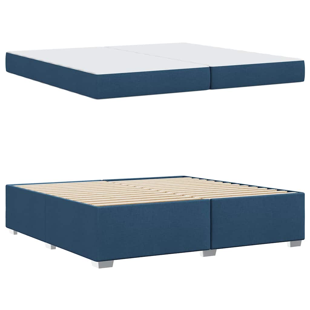 Bettgestell Blau 200 x 200 cm Stoff