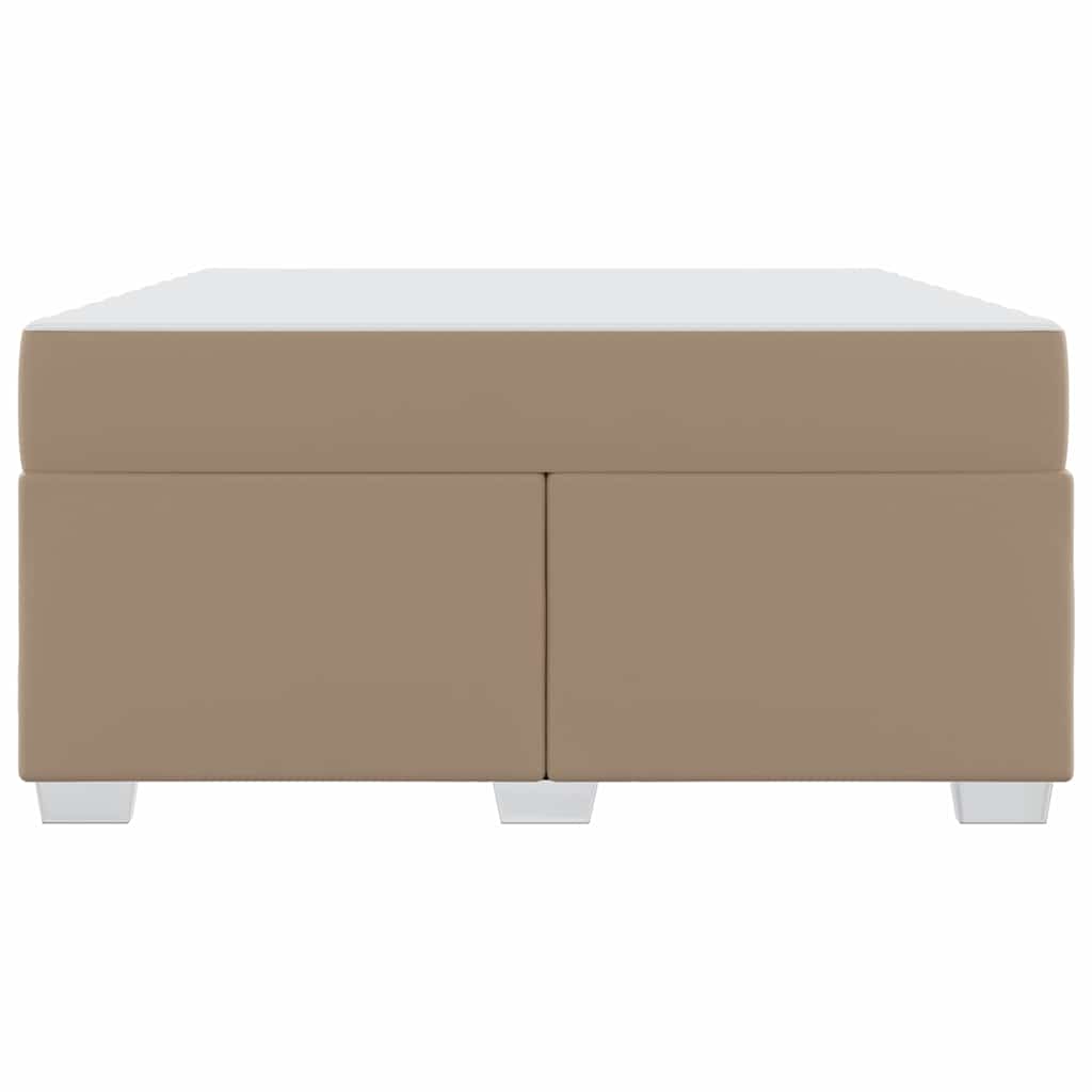 Bettgestell Cappuccino 140 x 200 cm Kunstleder