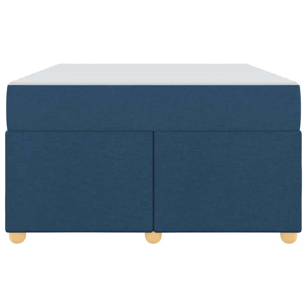 Bettgestell mit Matratze Blau 120 x 190 cm Stoff