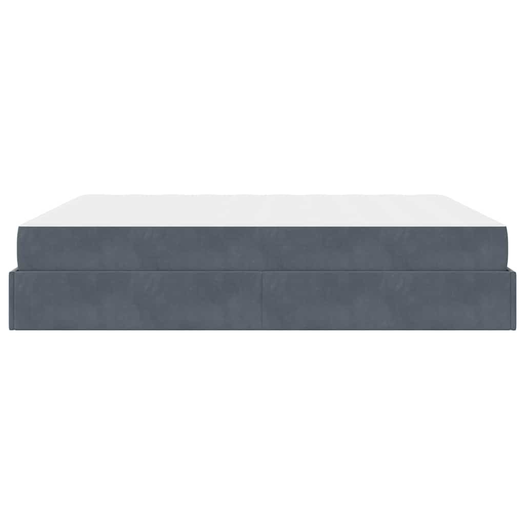 Bettgestell Dunkelgrau 180 x 200 cm Samt