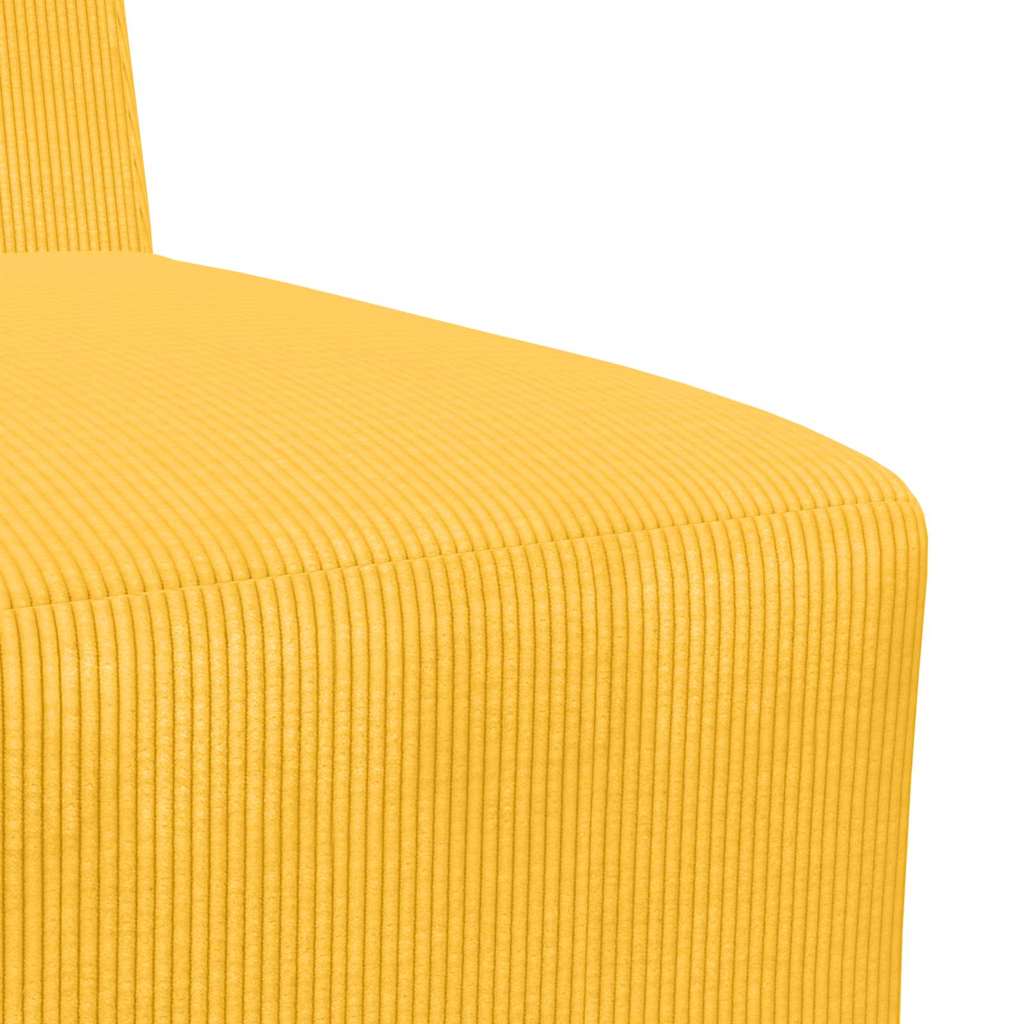 Modulares Armfreies Sofa 2 pcs Hellgelb 55 x 74 x 82 cm