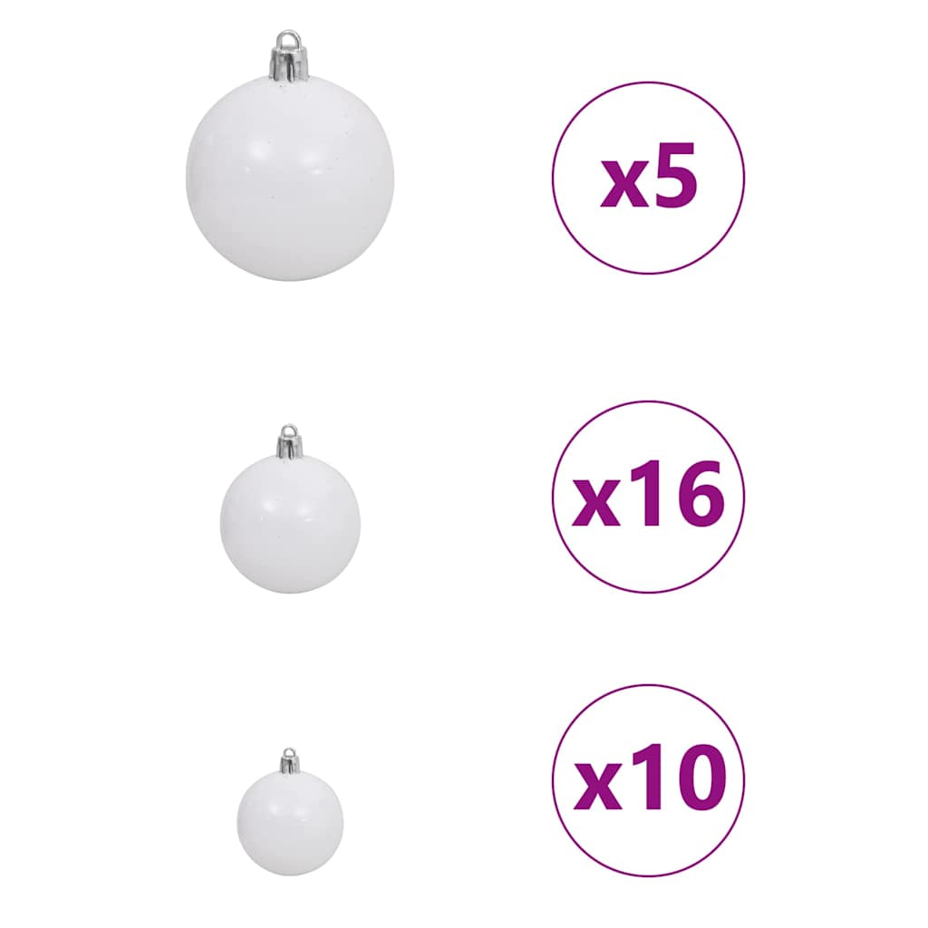 Weihnachtsbaum mit dekorativen Saitenlichtern Schwarz 210 cm