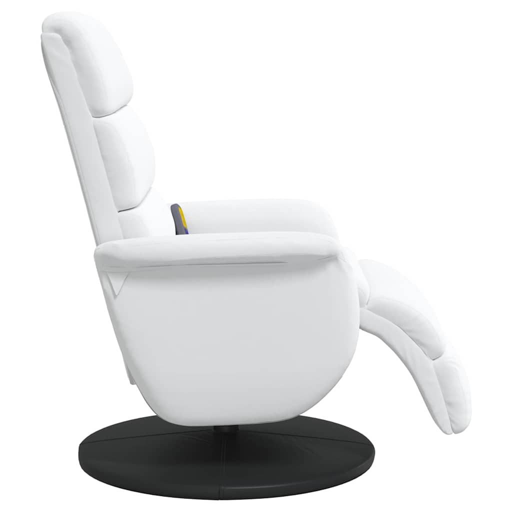 Massage Relaxsessel Weiß 71 x 98 x 106 cm Kunstleder