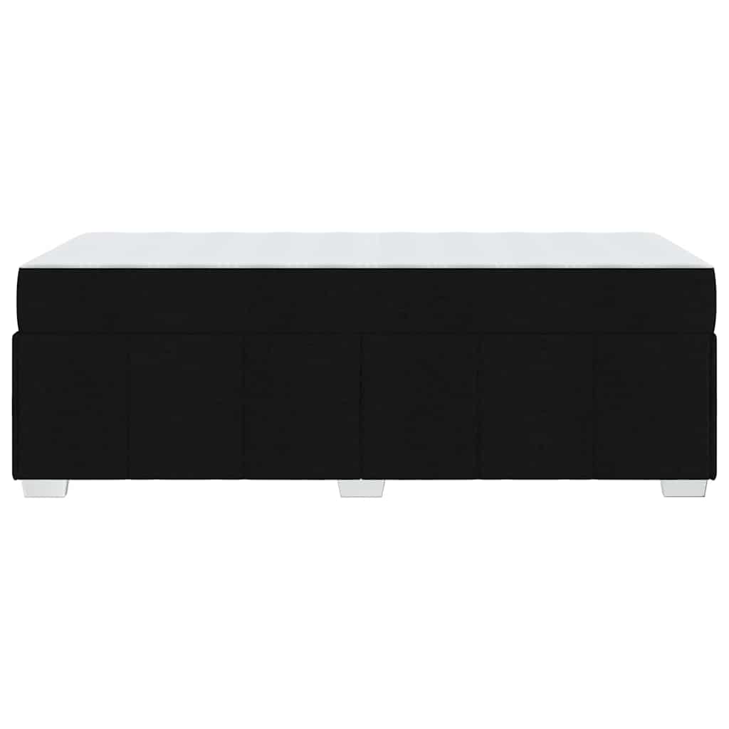 Bettgestell mit Matratze Schwarz 100 x 200 cm Stoff