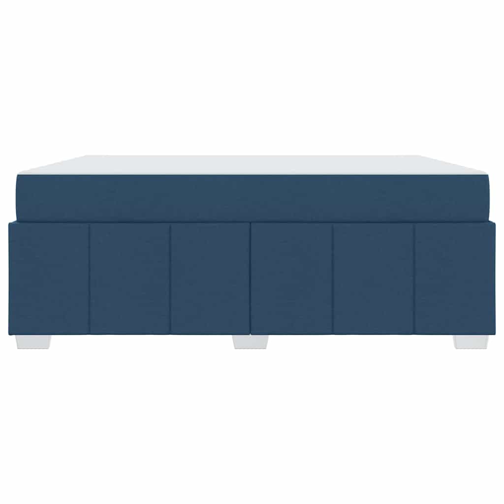Bettgestell mit Matratze Blau 180 x 200 cm Stoff