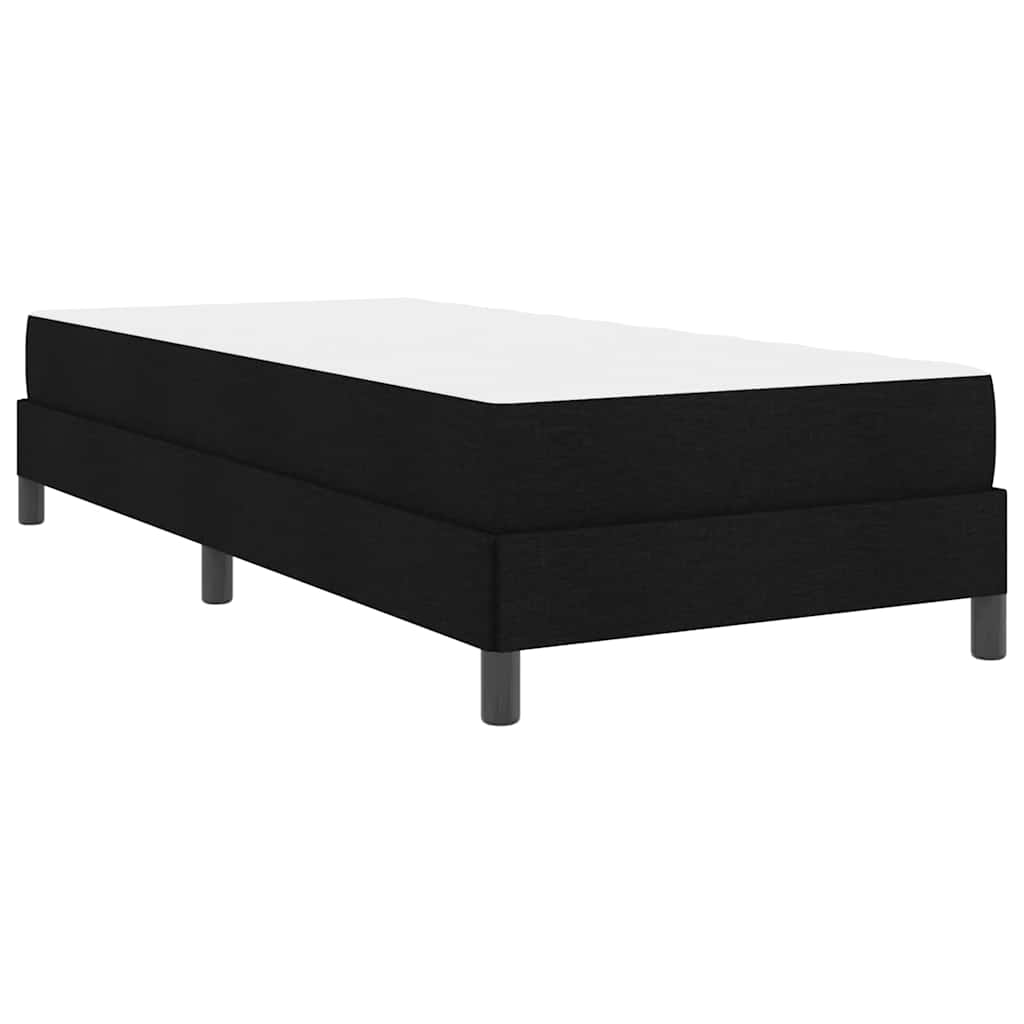 Boxspringbett mit Matratze Schwarz 90 x 200 cm Stoff