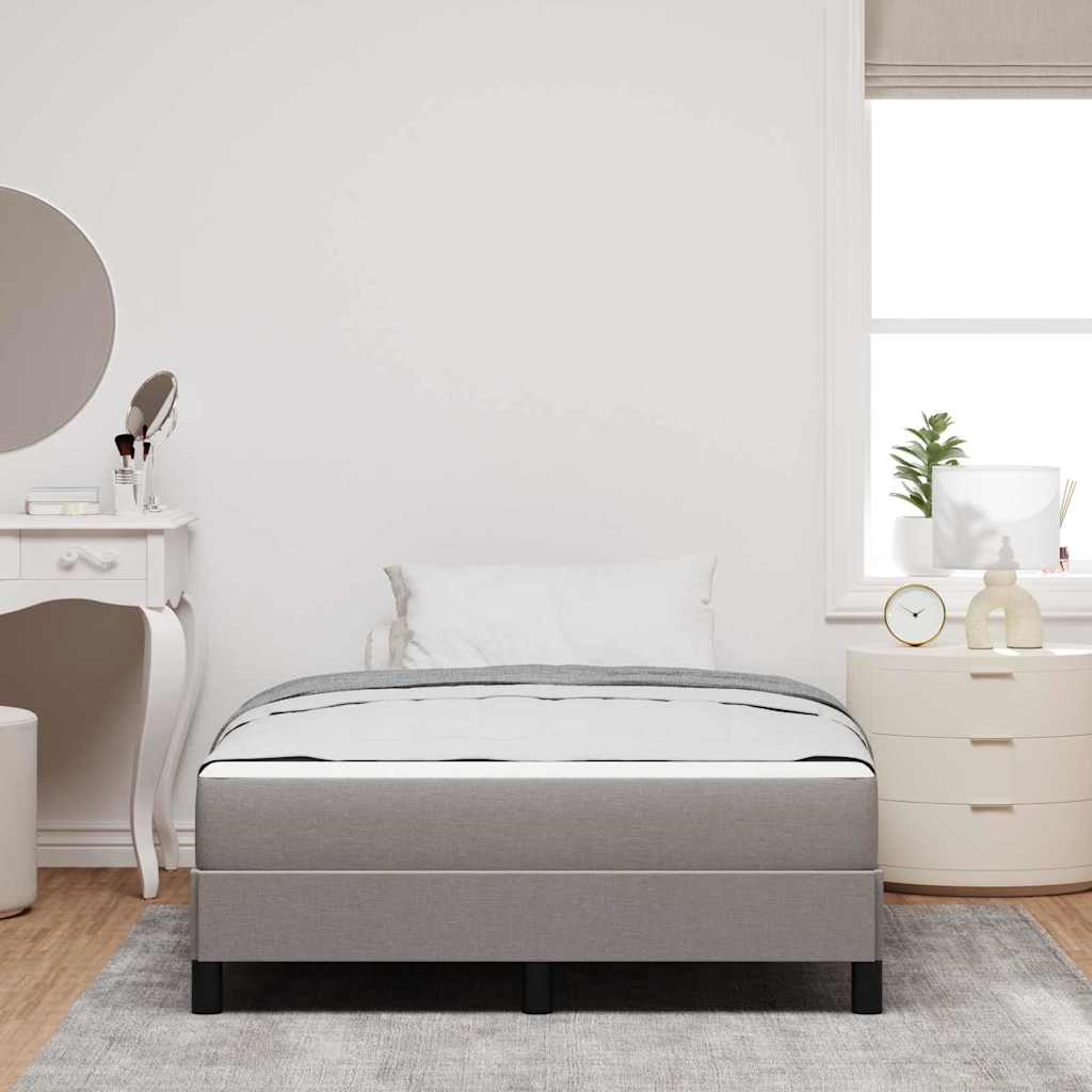 Boxspringbett mit Matratze Taupe 120 x 190 cm Stoff