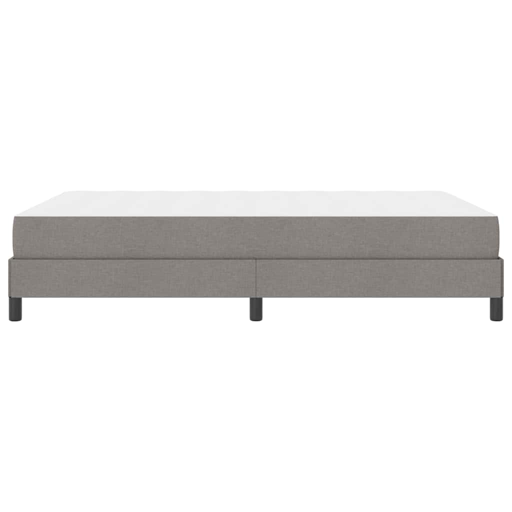Boxspringbett mit Matratze Taupe 140 x 200 cm Stoff