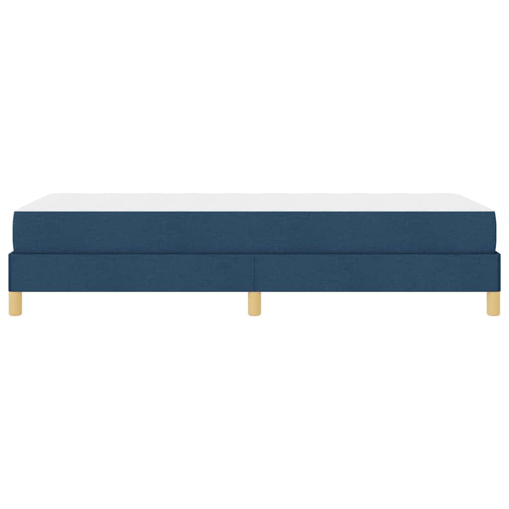 Boxspringbett Blau, Braun 90 x 190 cm Stoff, Ingenieurholz