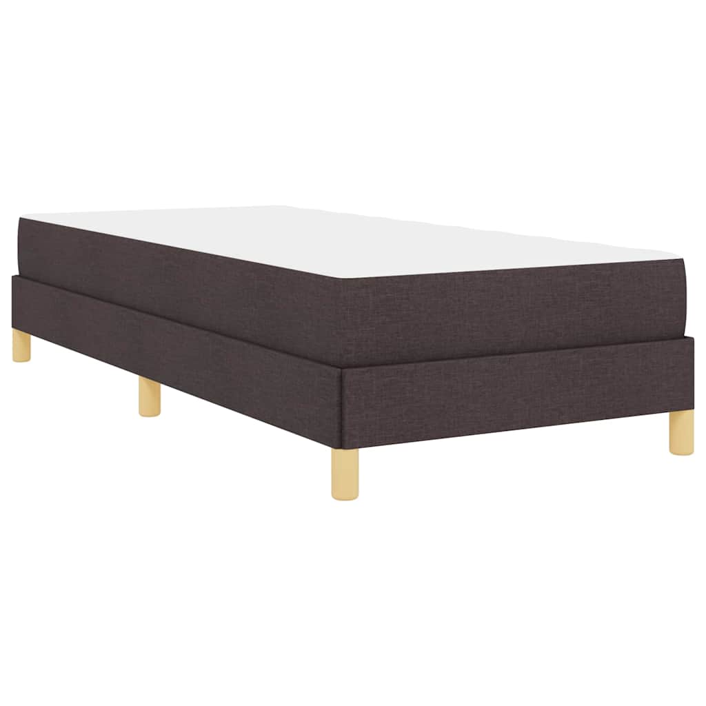 Boxspringbett Braun 100 x 200 cm Stoff und Holzwerkstoff