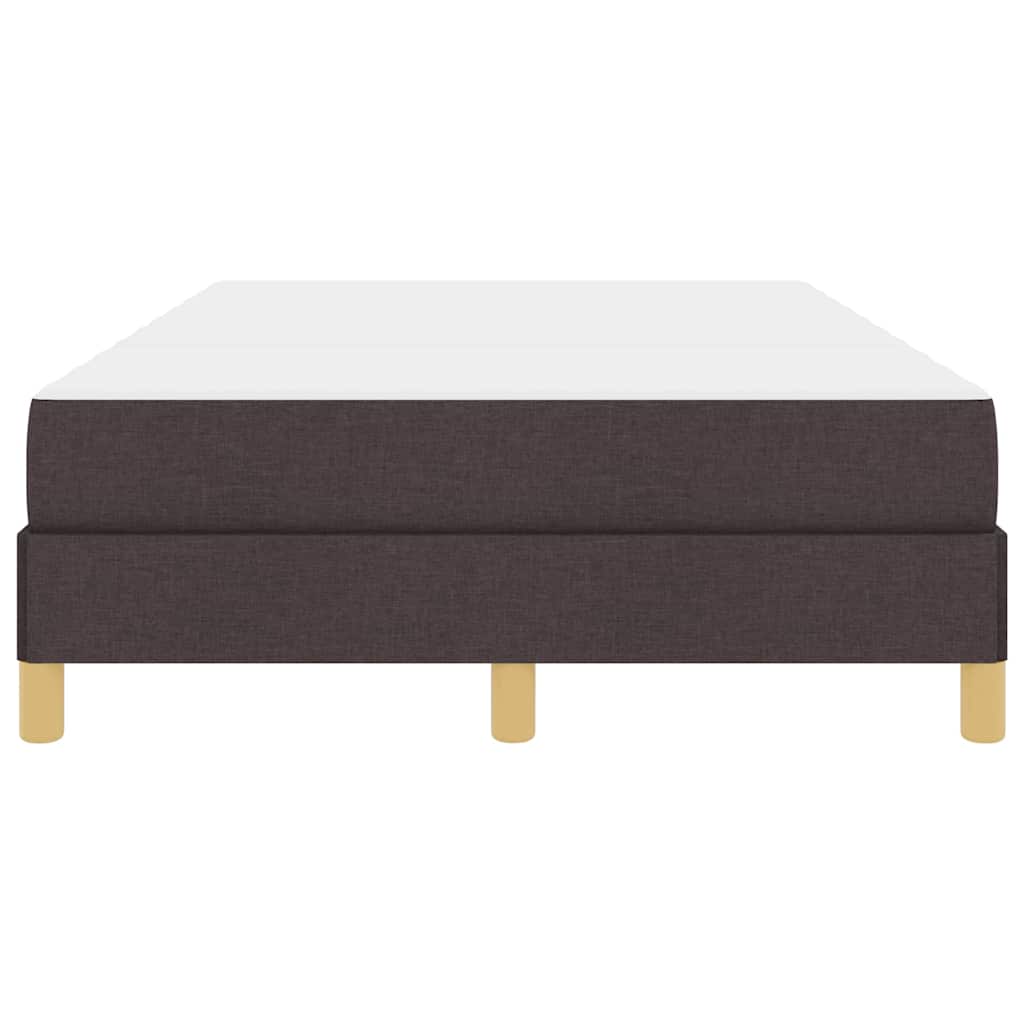 Boxspringbett Braun 120 x 200 cm Stoff, Ingenieurholz