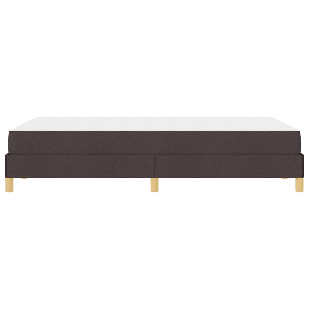 Boxspringbett Braun 120 x 200 cm Stoff und Holzwerkstoff