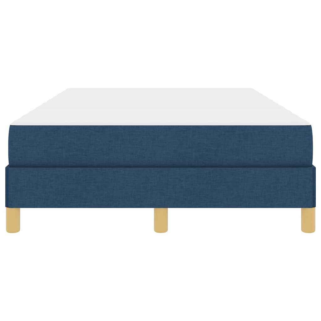 Boxspringbett Blau, Braun 120 x 200 cm Stoff, Ingenieurholz