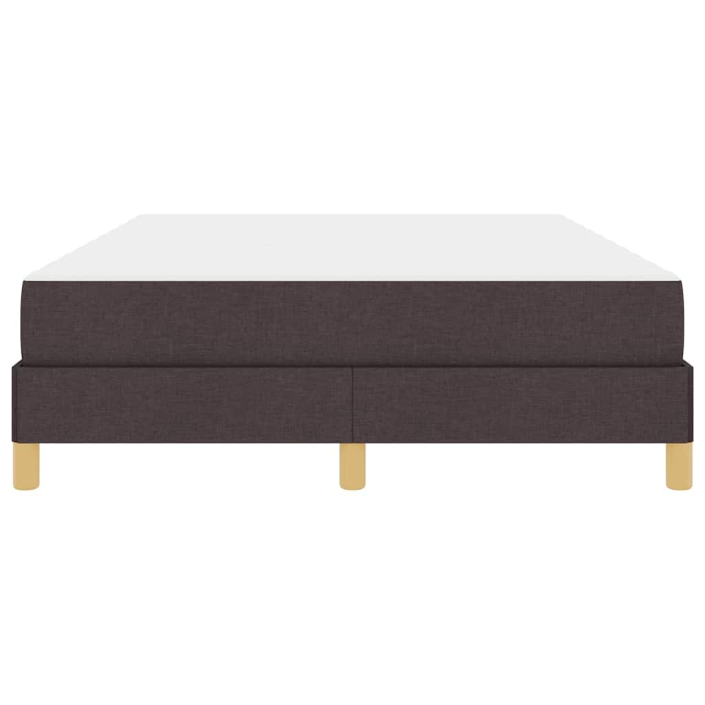 Boxspringbett Braun 140 x 200 cm Stoff, Ingenieurholz