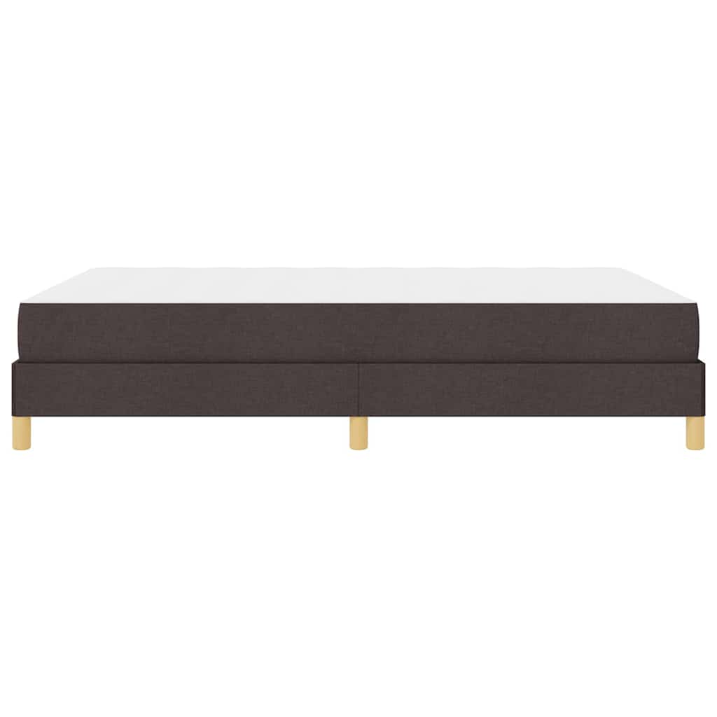 Boxspringbett Braun 140 x 200 cm Stoff, Ingenieurholz