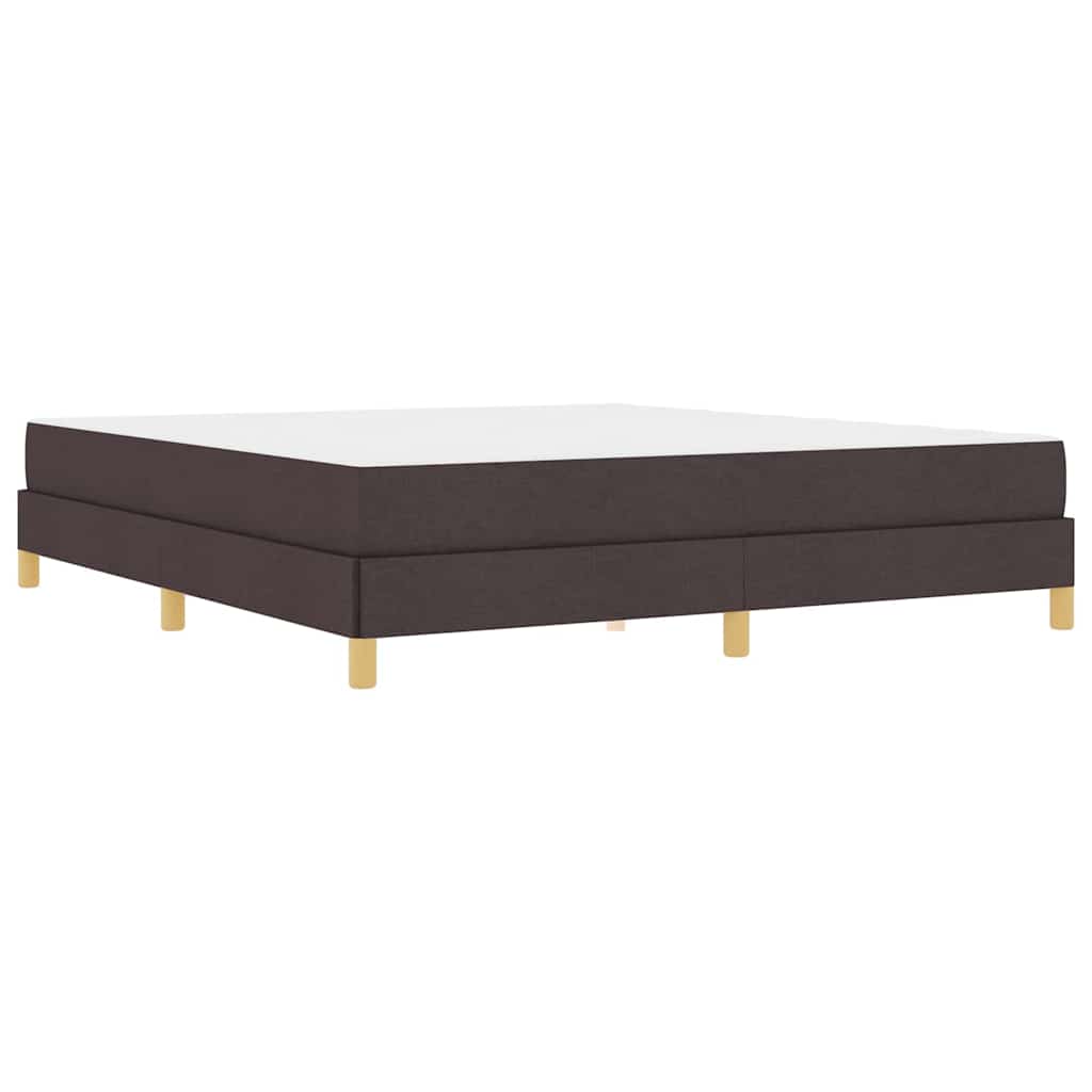 Boxspringbett Braun 180 x 200 cm Stoff und Holzwerkstoff