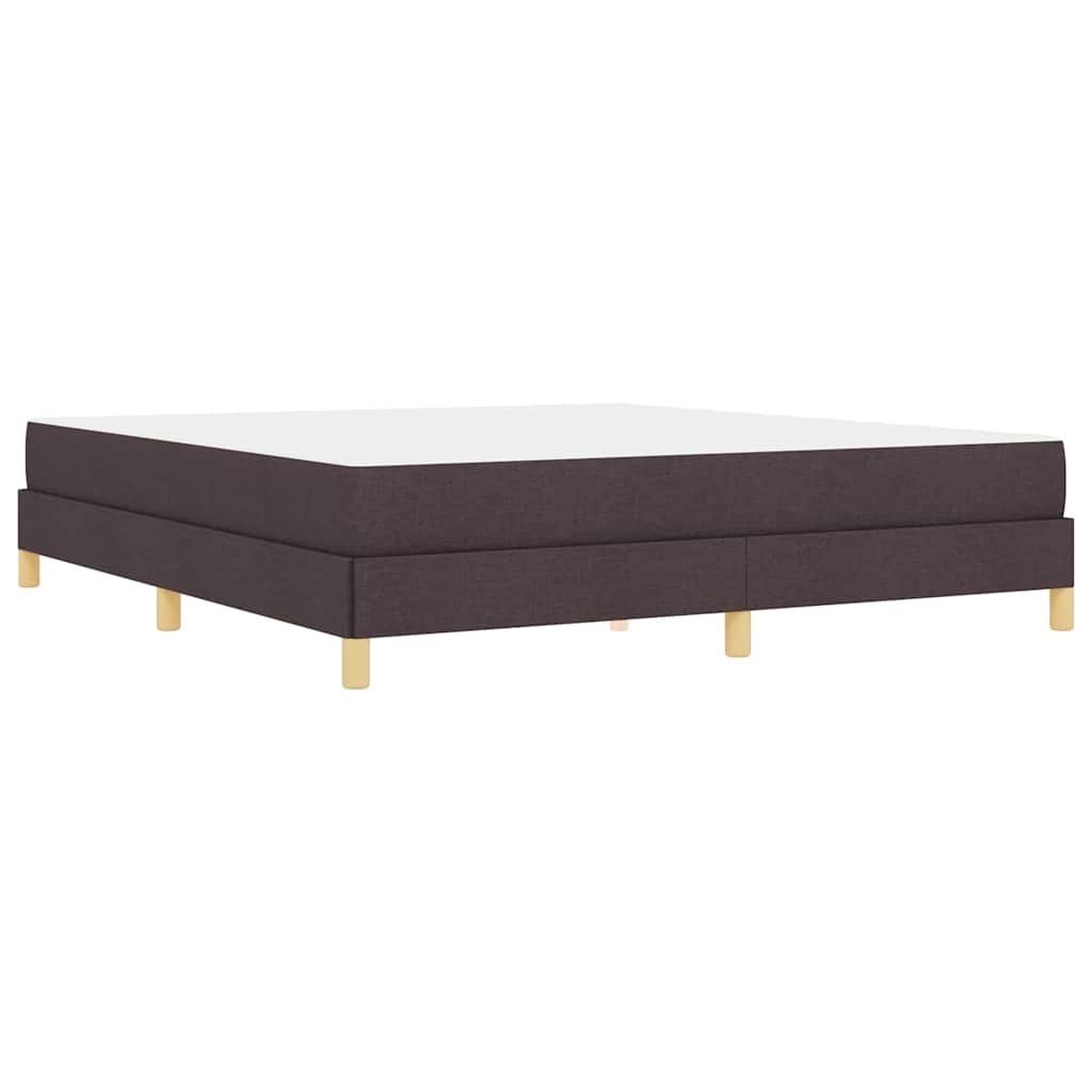 Boxspringbett Braun 180 x 200 cm Stoff, Ingenieurholz