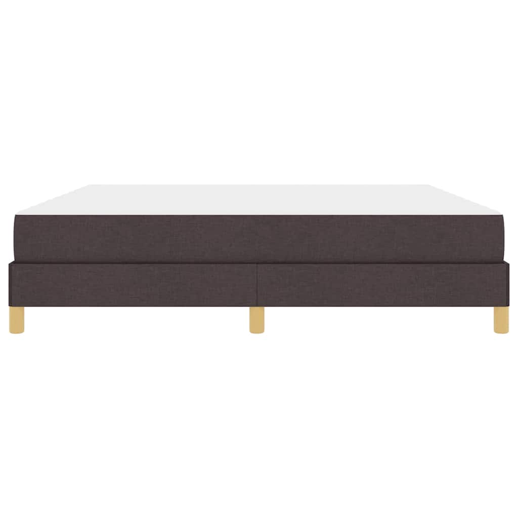 Boxspringbett Braun 180 x 200 cm Stoff, Ingenieurholz