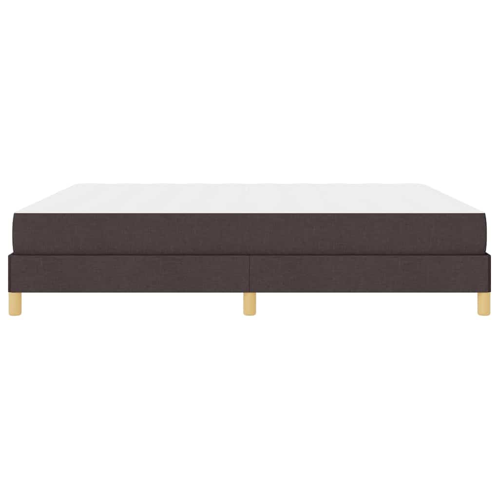 Boxspringbett Braun 180 x 200 cm Stoff, Ingenieurholz