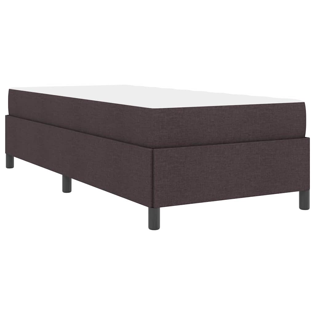 Boxspringbett Braun 100 x 200 cm Stoff, Ingenieurholz