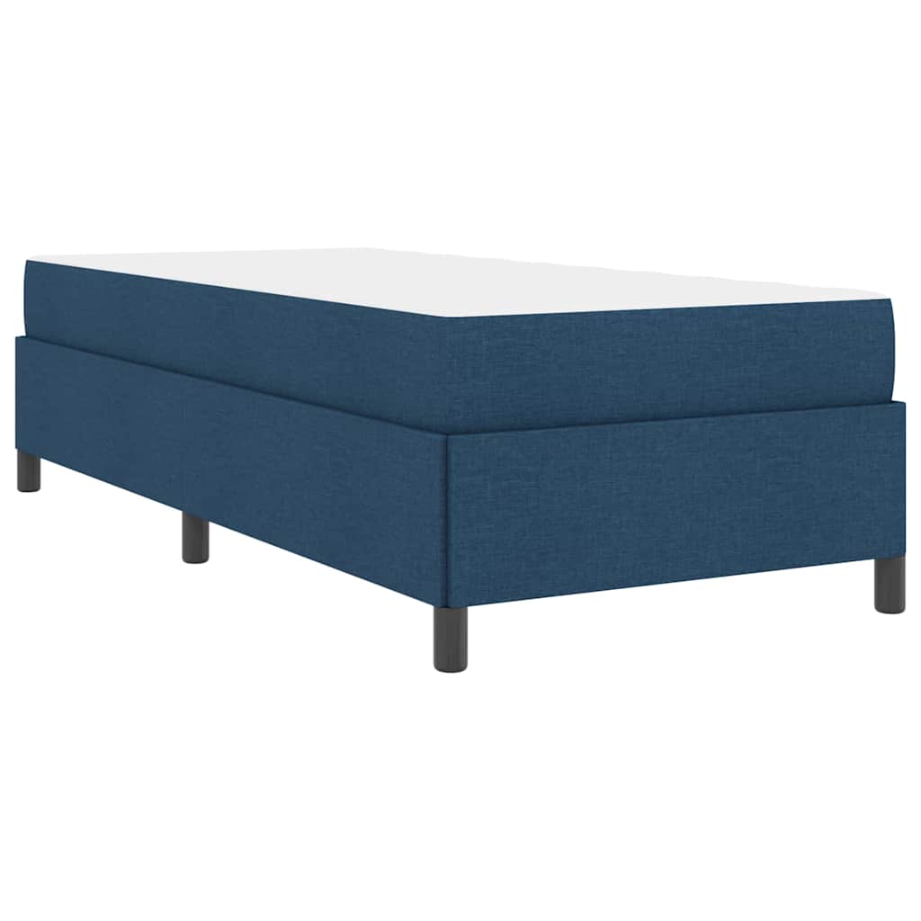Boxspringbett Blau und Schwarz 100 x 200 cm