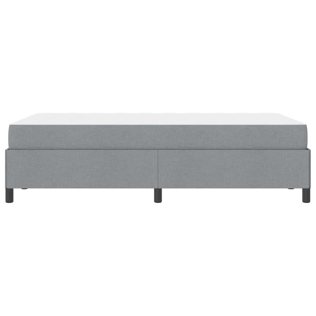 Boxspringbett Hellgrau und Schwarz 120 x 190 cm